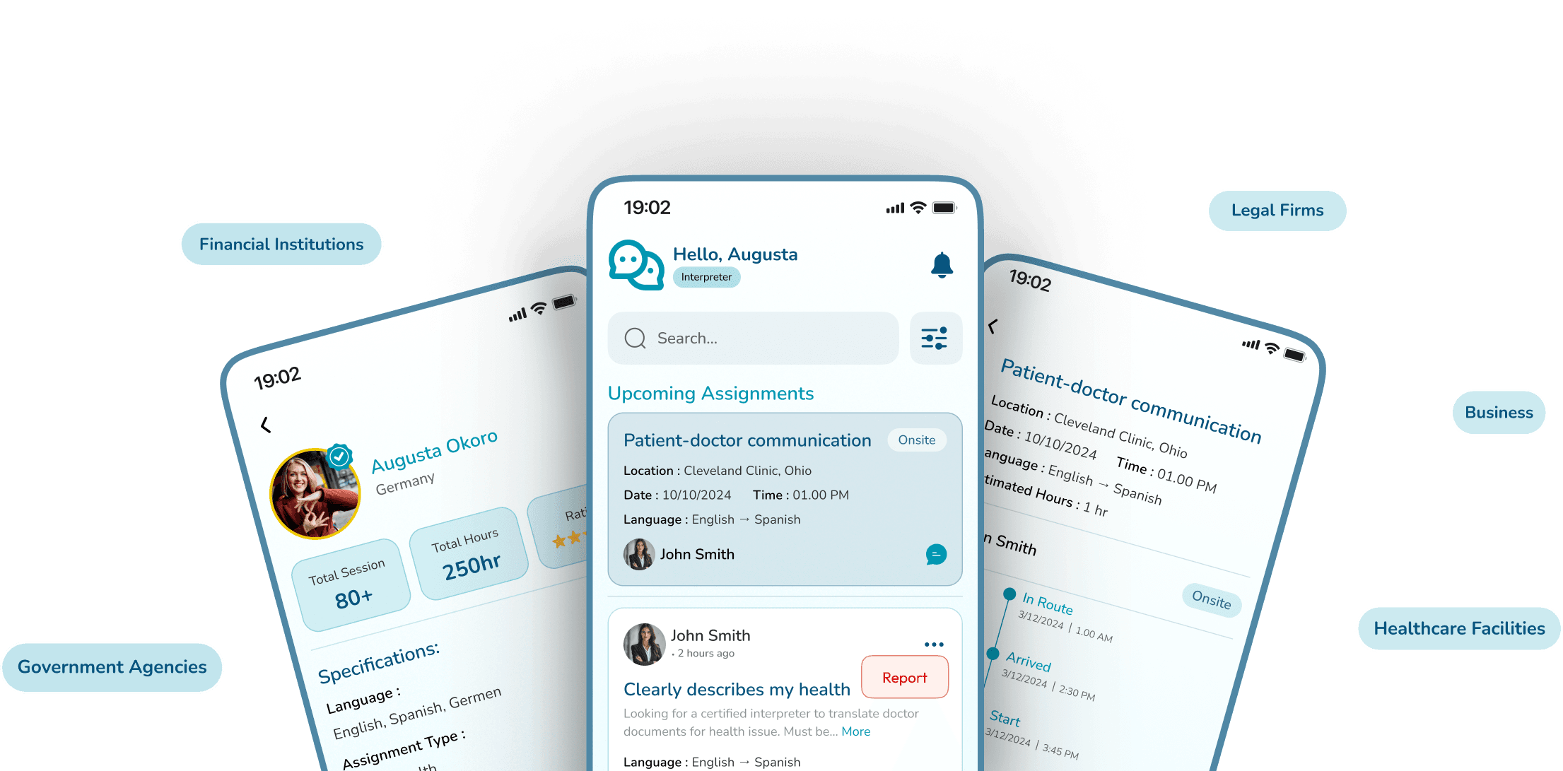 Interpreto App Interface